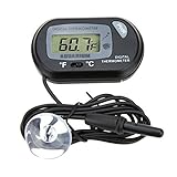 KKmoon　デジタル温度計温度計　水槽デジタル温度計　吸盤プローブ付き　水槽のアクアリウム用【並行輸入品】