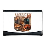 Artsmith, Inc. Mini Wallet American Country Boots And Fiddle Violin Cowboy