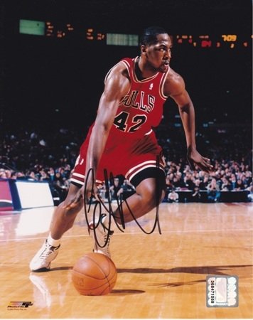 Elton Brand Autographed/Hand Signed 8x10 Chicago Bulls Photo