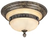 51b15HHXs8L. SL160  World Imports Lighting 3824 63 Chatham 2 Light Flush Mount Fixture, French Bronze