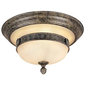 World Imports Lighting 3824-63 Chatham 2-Light Flush Mount Fixture, French Bronze by World Imports