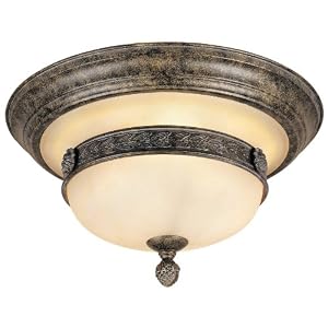 World Imports Lighting 3824-63 Chatham 2-Light Flush Mount Fixture, French Bronze by 