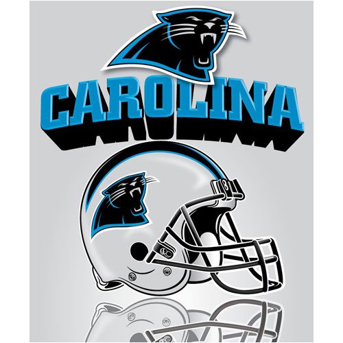 Carolina Panthers Light Weight Fleece NFL Blanket Grid Iron 50x60