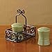 Black Village Scroll Salt and Pepper Caddy