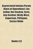 Depreciated Infobox Param (Base of Operations): Lex Luthor, the Shadow, Zorro, Guy Gardner, Wally West, Superman, Philippus, Sexton Blake-