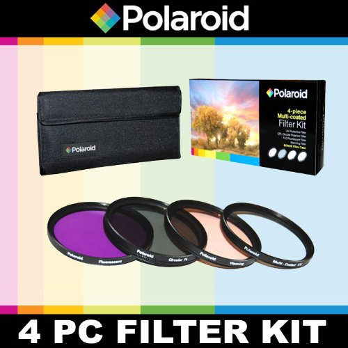 Polaroid Optics 4 Piece Filter Set (UV, CPL, FLD, WARMING) For The Canon Digital EOS Rebel T3, T3i, T1i, T2i, XSI, XS, XTI, XT, 60D, 50D, 40D, 30D, 20D, 10D, 5D, 1D, 5D Mark 2, 7D Digital SLR Cameras Which Has This(28-135mm, 15-85mm, 18-200) Canon Lens