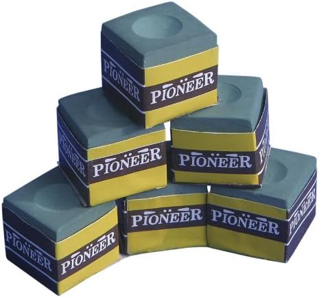 New Gamesson Snooker Sports Accessory Billiard &amp; Pool Cue Tip Chalk Pack Of 6