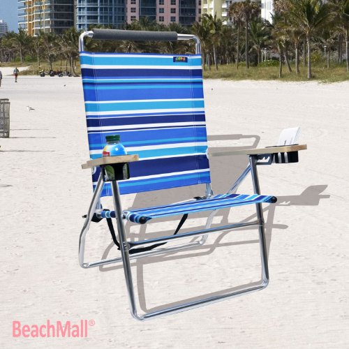 Order Platinum 4 position High Aluminum Beach Chair w/ Drink Holder