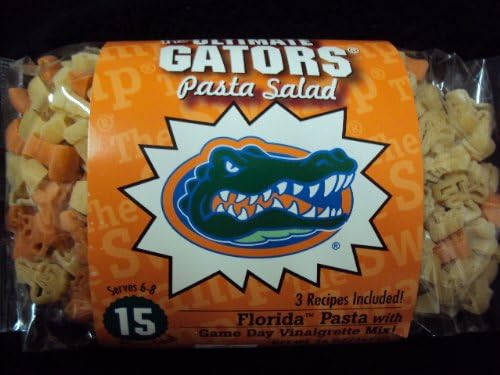University of Florida : "Gator's" Pasta with Game Day Vinaigrette Mix + 3 Recipes - Net Weight 16oz / 453g