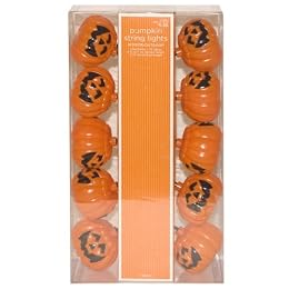 Jack-O'-Lantern Novelty String Lights - 10' : Target