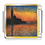 Monet's San Giorgio Maggiore Photo Italian Charm Bracelet
