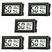 Rojuna 5-Pack Mini Thermometer Hygrometer, Small Digital Electronic Temperature Humidity Meters Gauge Indoor LCD Display Fahrenheit (â„‰) for Humidors, Greenhouse, Garden, Cellar, Fridge, Mason Jar