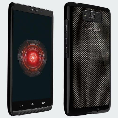 NEW OEM VERIZON Hard Shell Case Droid Maxx- Carbon Fiber Black Retail Package