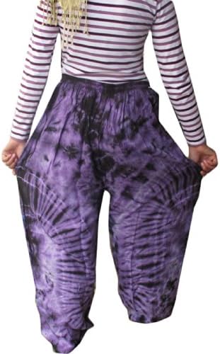 Cotton Rayon Tie Dye Fisherman Yoka Pants Hippie Baggy Trousers
