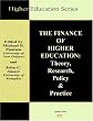 The Finance of Higher Education: Theory, Research, Policy & Practice (Higher Education)