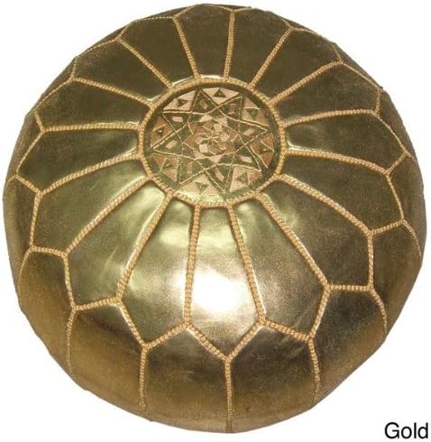 Moroccan Gold Contemporary Ottoman