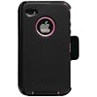 OtterBox Universal Defender Case for iPhone 4 (Black Silicone & Hot Pink Plastic)