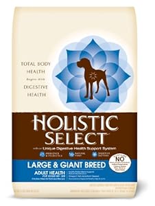 Holistic Select Natural Dry Dog Food, Large and Giant Breed Chicken Meal Recipe, 15-Pound Bag Holistic Select Natural Dry Dog Food, Large and Giant Breed Chicken Meal Recipe, 15-Pound Bag