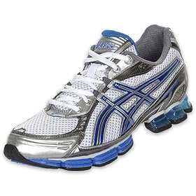 ASICS Men's Gel-Kushon 2 Running Shoe, White/Brilliant Blue/Ash