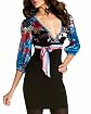 Island Scarf Print High-Waisted Dress Product Image