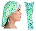 COLORFUL SURGICAL LONG HAIR CAP WITH MATCHING STETHOSCOPE COVER MUSIC IN THE AIR