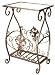 Iron Coffee Tables | End Table with Magazine Rack - CBK Ltd Casa Cristina Collection Iron Side Table with Magazine Rack, 25-Inch H