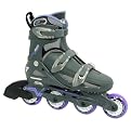Women's Roller Derby V500 Adjustable Inline Skate - Gray/ Lavender (Large 6-9)
