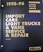 Book MITCHELL 1995-96 Import Cars Light Trucks & Vans Service & Repair ENGINE, ACURA Through VOLVO,