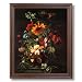 Framed Cherry Rose Flowers Daisy Butterfly Contemporary Pictures Art Print