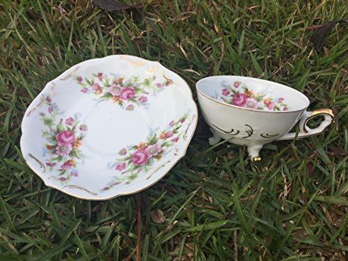 Vintage Made in Japan Fine China Tea Cup and Saucer Soy Candle