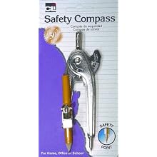 Charles Leonard Inc., Compass, With Safety Point, Metal, 1/Card (80365)
