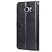 Galaxy S6 Case,by Ailun,Premium PU Leather& PC Back,Impact Resistant&Scratch-proof Wallet,Self-Stand for Video Watching,Card Holder,Magnetic Flip Cover[Black]
