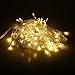 LEMONBEST New 3.5M 96 LED Fairy Lights Curtain Icicle Starry String Lights for Bedroom Christmas New Year Home Garden Wedding (Warm white)