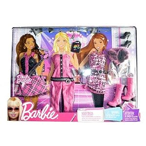 Barbie Fashion Trend Clothes: Pink Rock Star Styles by