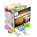 CBC Smiling Binder Clips ,1-inch Wide ,2/5 Inch Capacity, Assorted Colors ,48 Clips Per Pack,medium Size