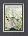 Beautiful and Inspiring 8 x 10 Inches Frame able Easter Floral Note Card (Because I live You Also shall Live . . .) on Double Beveled Matting
