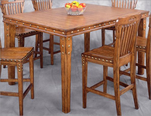 Lifestyle California 74748 Country Classics Counter Height Square/Rectangle Leg Table w/ 18'' Butterf