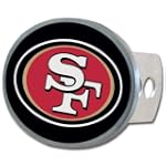 San Francisco 49ers Oval Metal Hitch Cover
