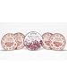Johnson Brothers Old Britain Castles Pink Dessert Plates in Hat Box, Set of 4