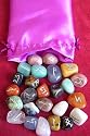 Crystal Rune Stone Set -25 semi-precious Rune Stones - from Spiritual Gifts. Usually dispatched within 2 working days.