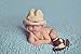 Photography Prop Baby Infant Lovely Cowboy Crochet Knitted Costume Cap Shoes