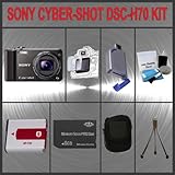 Sony Cyber-shot DSC-H70 Digital Camera (Black) + Huge Accessories Package I ....