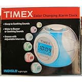 Timex T035 Color Changing Alarm Clock with Soothing Sounds (White)