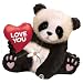 34" Love You Panda Bear Helium Shape