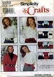 Simplicity Crafts Belts Compliments By Randy Allen Sewing Pattern # 8589