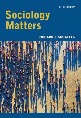 Textbook - Sociology Matters