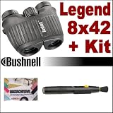Bushnell 8x42 Legend Rainguard Waterproof Porro Indoor Outdoor Hunting Spotting Binoculars Plus Accessory Package