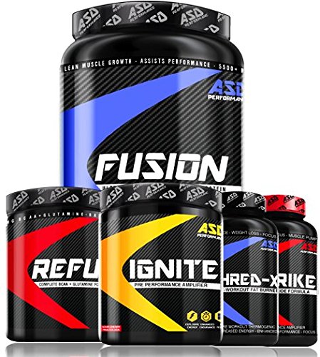 ELITE STACK, Pre Workout, Protein Powder, Fat Burner, BCAA (Chocolate Peanut Butter Fusion/Watermelon Refuel &amp; Sour Cherry Ignite)