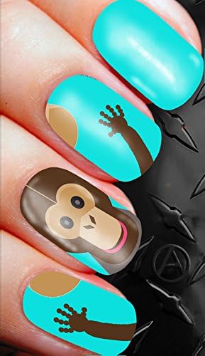 juggling monkey nail art decals alterNAILtive d35 transfers stocking filler gift box