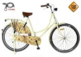 Hollandrad Plezier, 28 Zoll, Creme, Omafiets, Damenfahrrad, Nagelneu Produktbild